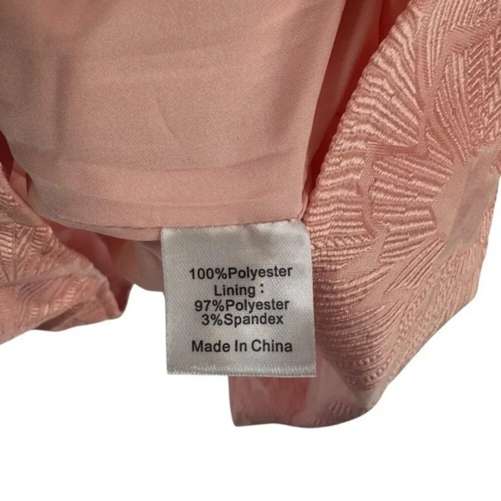 Tuckernuck NEW Bellini Fil Coupe Pink Drop Waist Long Sleeve Palmerston Dress S - Picture 10 of 11